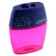 Maped Shaker Twin Hole Pencil Sharpener With Bin Pink