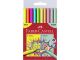 Faber Castell Grip Fibre Tip Markers 10Pk Neon & Pastel