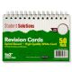 Student Solutions Spiral Bound Revision Cards 5X3 50Pk White