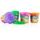 Play Dough 4x140g Pots With Mould Lid  World of Colour Bright Colours