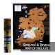 Scratch Ireland Map 55x43cm 