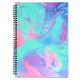 A4 Spiral Notebook Neon Tie Dye Design