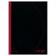 Concept A4 384pg Hardcover Notebook Black and Red 80gsm 
