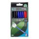 Concept Green Box 8 Asst Eco Focus 0.8mm Ballpoint Pens