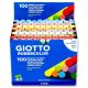 Giotto Box 100 Dust Free Chalk - Coloured